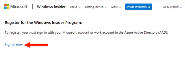 Official Website of Windows Insider Program