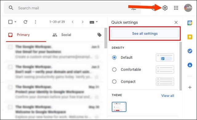 See All Settings Gmail