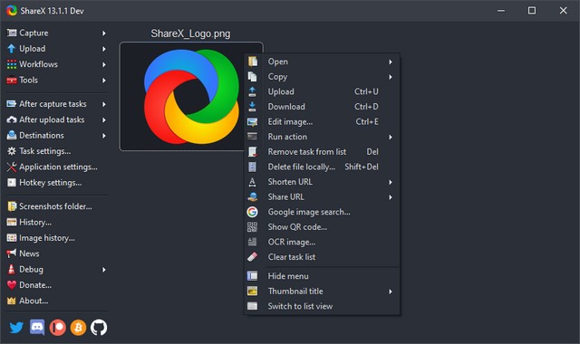 ShareX - Best Screen Recording Software