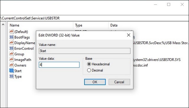 Disable USB Ports in Windows 10