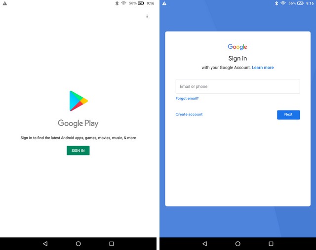 Using Google Play Store