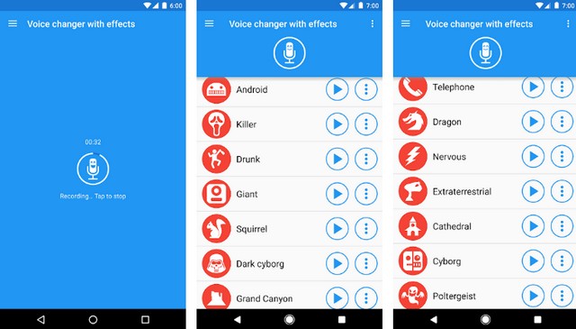 Voice Changer with effects