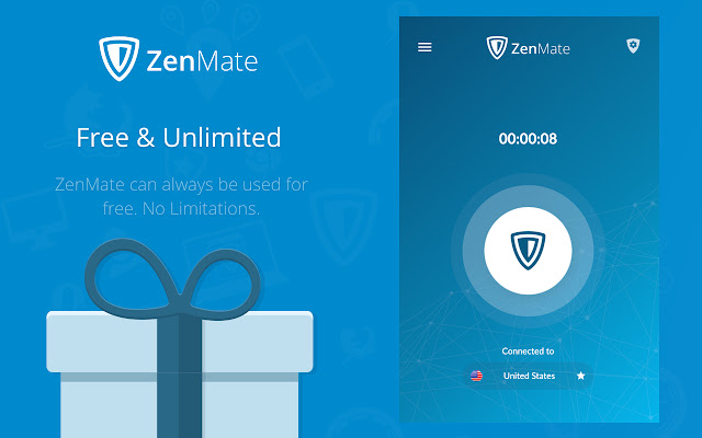 ZenMate - лучшее бесплатное расширение VPN для Chrome