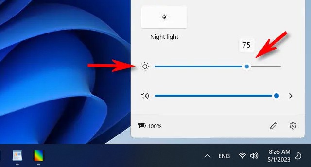 Change your Screen Brightness on Windows 11