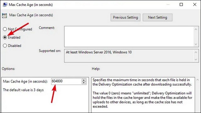 Optimize Delivery Optimization Cache via Group Policy Editor