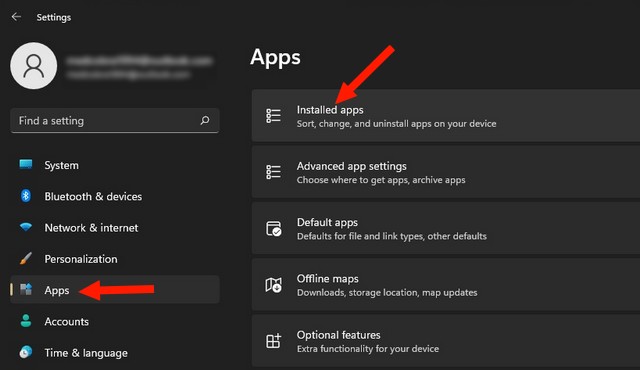 Uninstall an Application on Windows 11