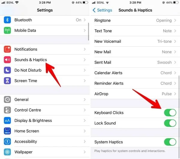 How to Turn off the Keyboard Sound on iPhone