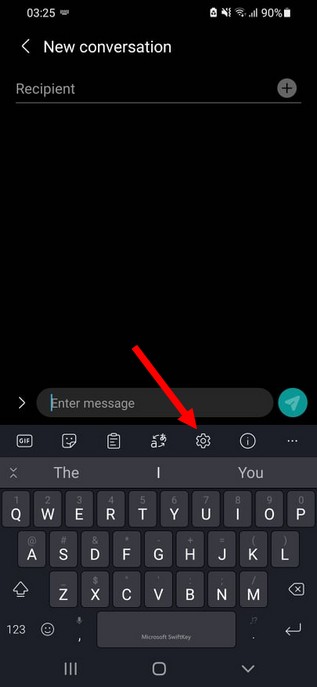 Settings of Microsoft SwiftKey