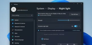 How to Enable Night light on Windows 11