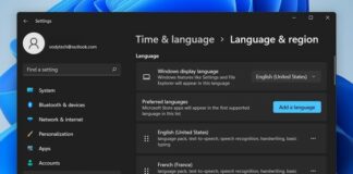 How to change system language on Windows 11