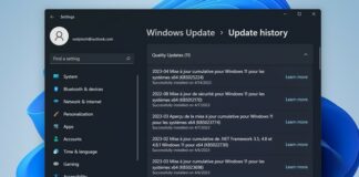 How to view update history on Windows 11