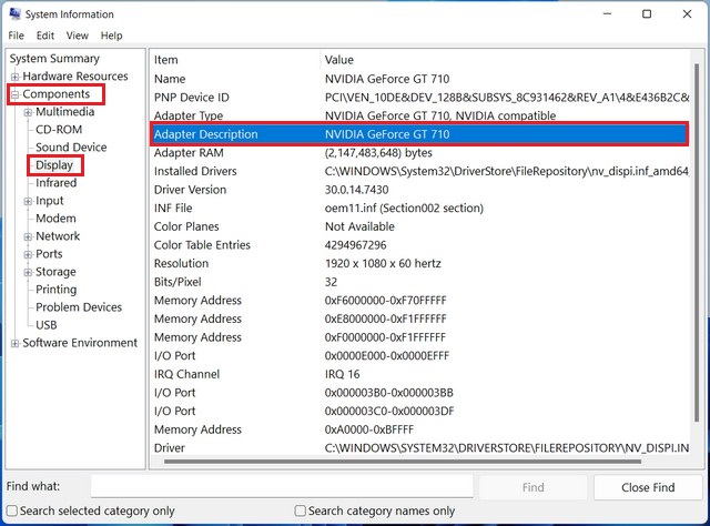 Check Your GPU From the System Information