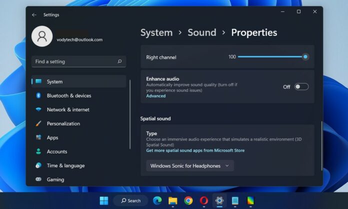 Как включить пространственный звук в Windows 11