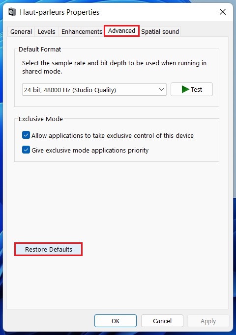 reset audio settings windows 10 cmd