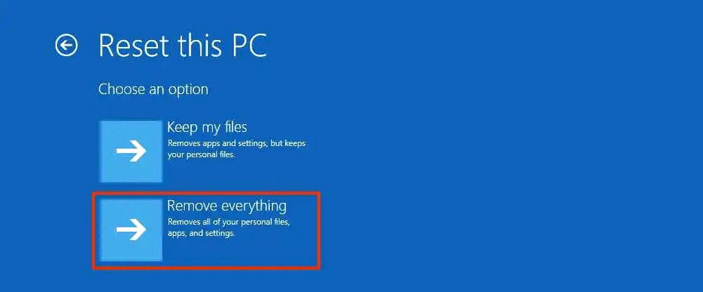 Factory Reset a Windows 11