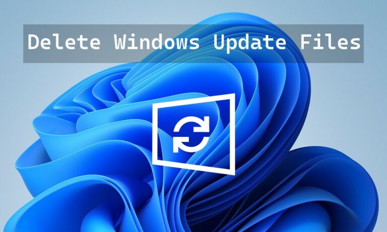 How to Delete Windows Update Files