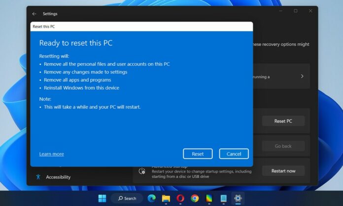 How to Factory Reset a Windows 11 PC