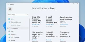How to change default system font in Windows 11