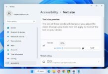 How to change font size on Windows 11