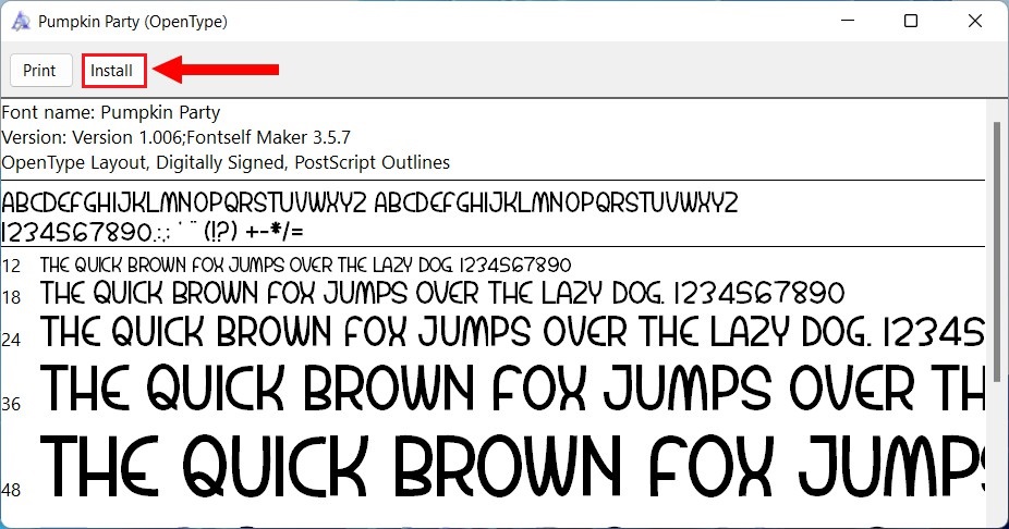 Install Fonts in Windows 11