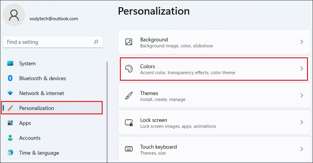 Personalization category