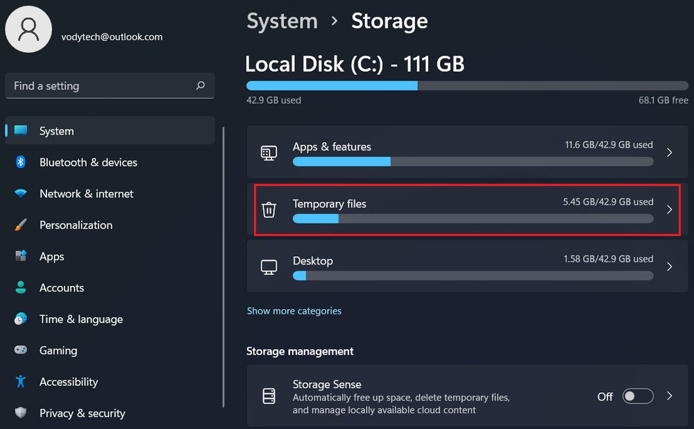 Storage Sense