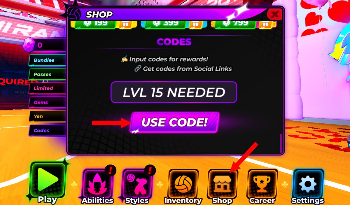Redeem Volleyball Legends Codes